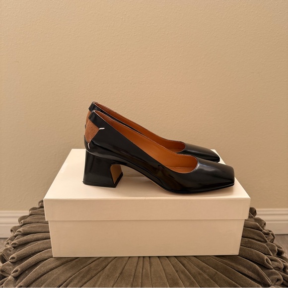 Maison Margiela four stitch square toe pumps - Picture 4 of 10